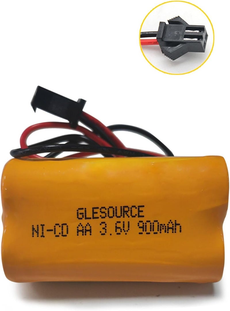 GLESOURCE (10 Pack) 3.6v 900mAh Lithonia ELB B001 ELBB001 ELB-B001 Exit Sign Emergency Light NiCad Battery Replacement for Lithonia EU2 LED Interstate ANIC1566 Unitech 0253799 - Image 2
